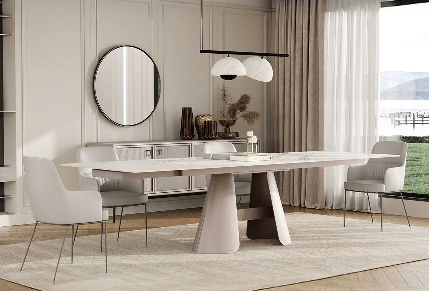 Трапезна разтегателна маса Salda - 200см