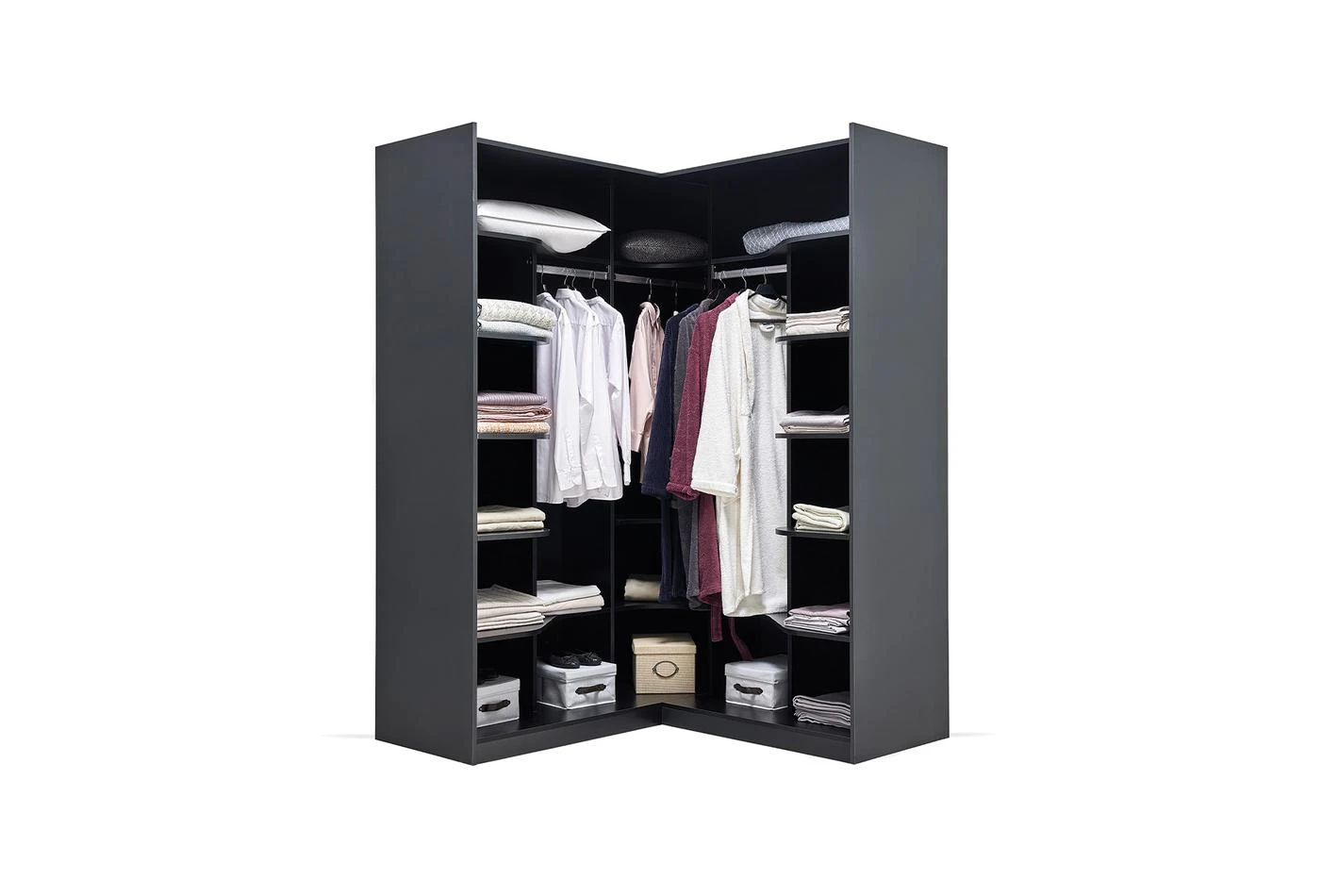 Ъглов гардероб Legato Black