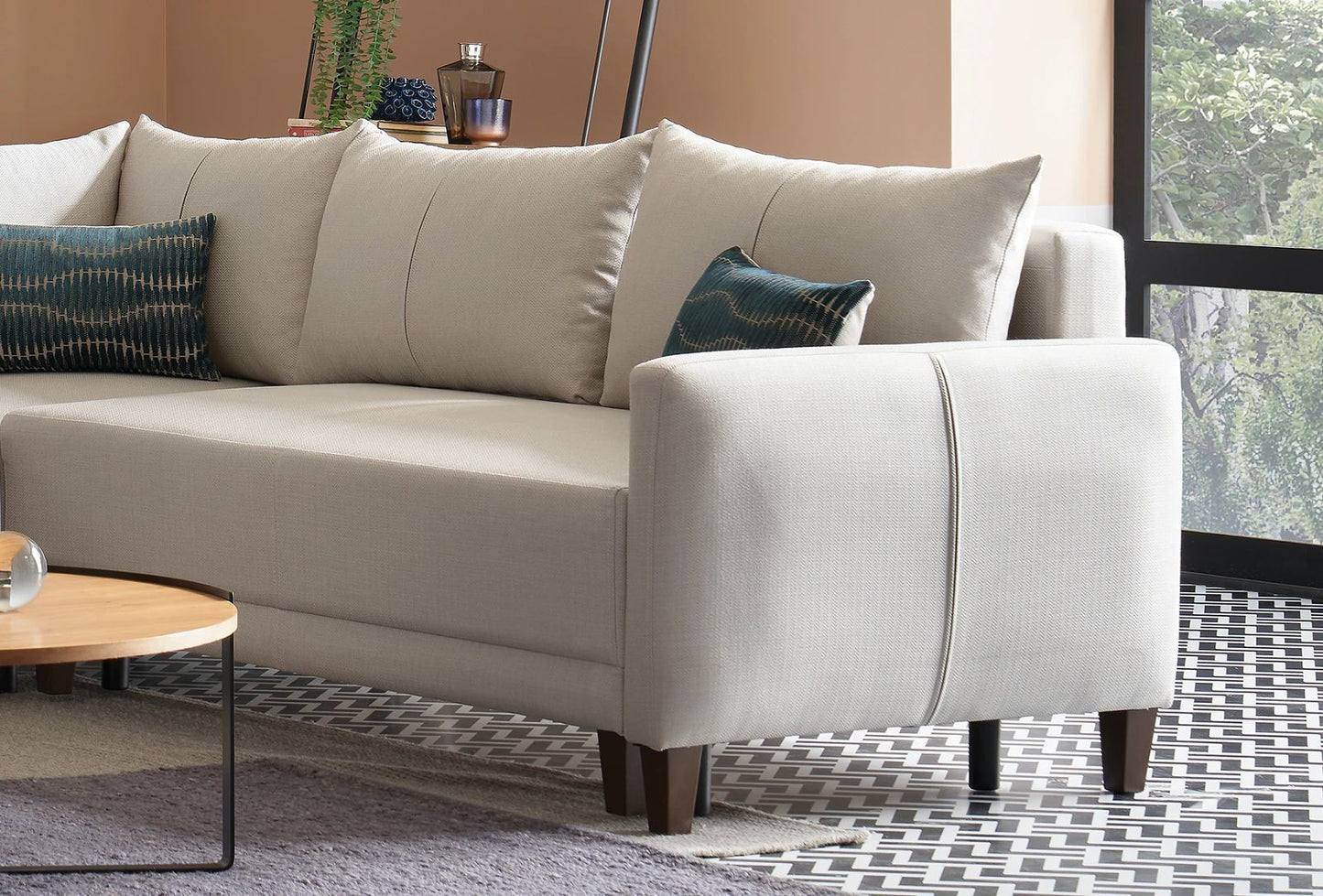 Ъглов L образен диван Smart