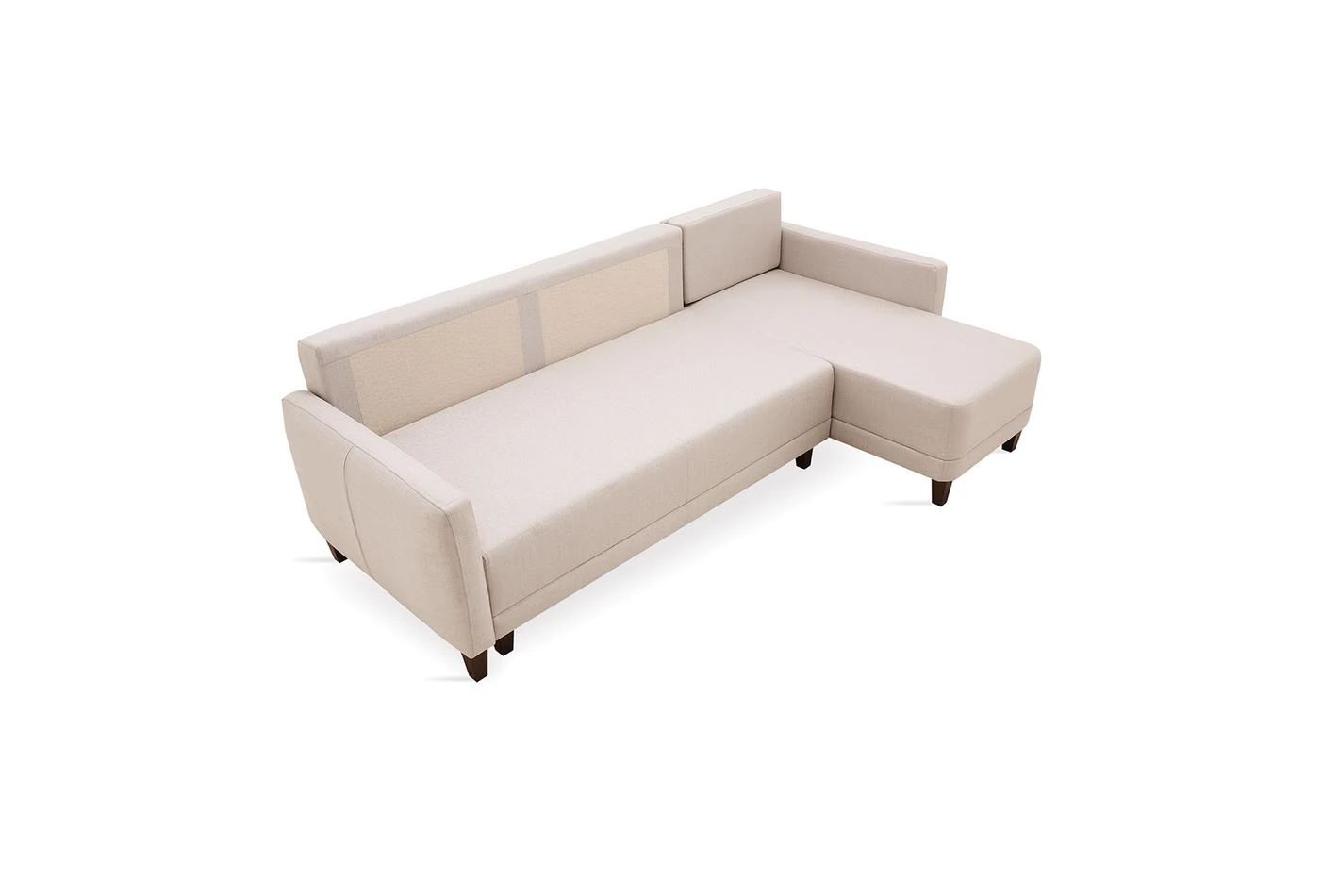 Ъглов разтегателен диван 246 см Smart